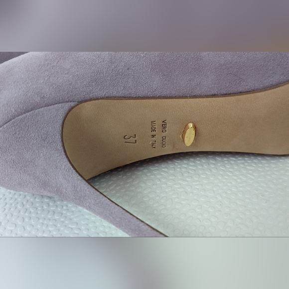 SERGIO ROSSI Godiva Lilac Suede Heels Pumps - Picture 5 of 10
